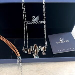 Swarovski Necklace - Multicoloured Art deco/Statement piece.